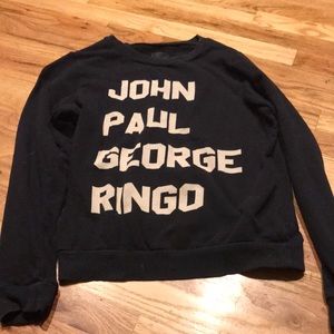 Beatles sweater. OS black.